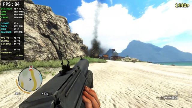 Far Cry 3 : GTX 1050Ti | i5 10400 | 1080p 1440p 4K | Gameplay Benchmark PC смотреть онлайн