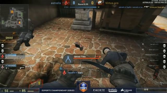 Astralis vs. Virtus.pro [Map 1 BO3] ECS Season 1: Week 3 смотреть онлайн