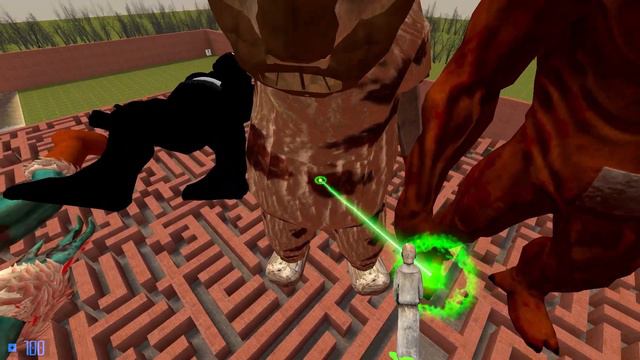 🧱BIG MAZE ALL SLENDYTUBBIES MONSTER AND TELETUBBIES FAMILY SPARTAN KICKING in Garry's mod ! смотреть онлайн
