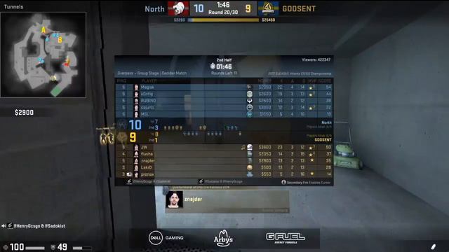 ELEAGUE Major 2017 - Groups Day 4, North vs. GODSENT BO1: Full Match смотреть онлайн