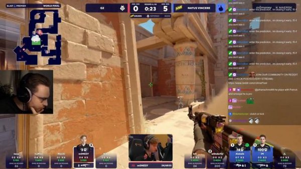 ohnePixel reacts to IMPOSSIBLE 1v5 Clutch by M0nesy 😲