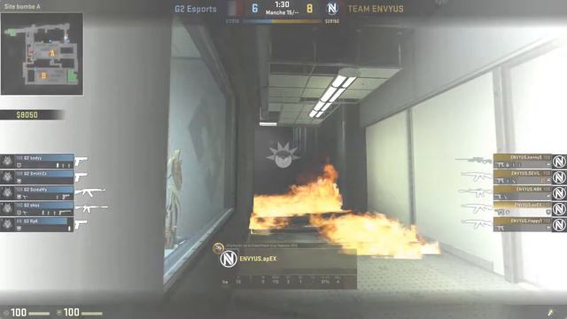 CS:GO PRO POV - EnvYus APEX (41-18) vs G2 Esports (Train) @eslcs смотреть онлайн