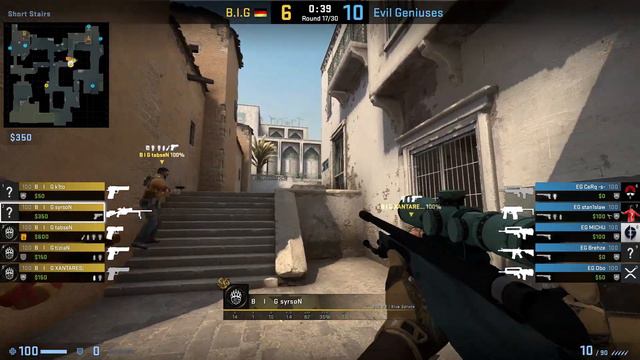 CS:GO POV Demo BIG syrsoN (29/16) vs Evil Geniuses (de_dust2) смотреть онлайн