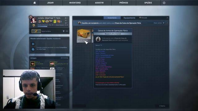 ABRINDO CAIXAS DE ARMAS - CS GO (Fenix, Libertação, Falchion e Croma2) смотреть онлайн