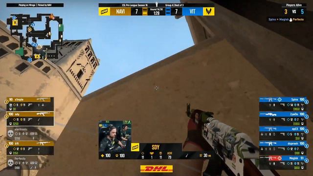NAVI Vs VITALITY. ESL Pro League Season 16. NAVI CSGO