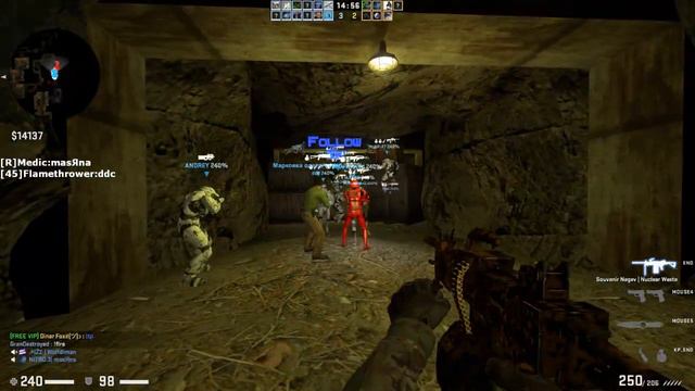 Counter Strike Global Offensive - Zombie Escape mod online gameplay on ze_project_alcaria_x2 map смотреть онлайн