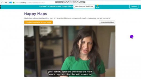Coding for beginners - Code.org (Course A - Lesson 5) - Simple algorithms for kids - Programmer