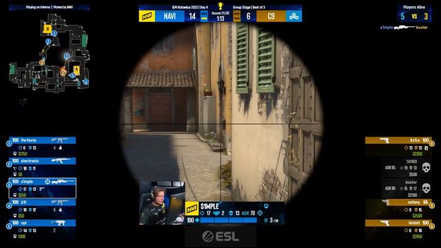 S1mple - AWP ACE | NaVi - Cloud9 | IEM Katowice 2023 | CS:GO Best Moments смотреть онлайн