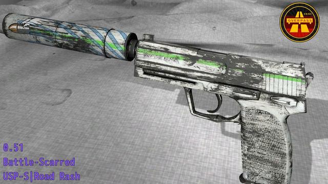 USP-S Road Rash - Skin Wear Preview смотреть онлайн