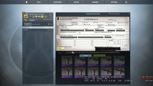 Cs:Go Trade Up Contract! KOMM SCHON! смотреть онлайн