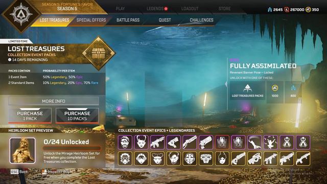 *NEW* Apex Legends Lost Treasure Event ALL SKINS + HEIRLOOM смотреть онлайн