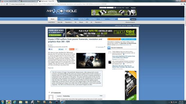 Crysis 2 PS3 Framerate/Graphics ISSUE (3.22.11) смотреть онлайн