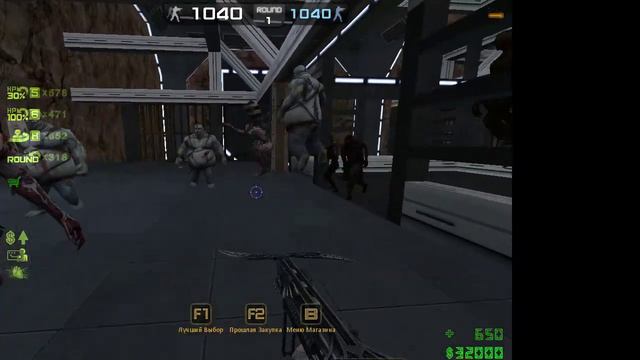 Counter-Strike Nexon: Zombies! Прохождение карты враг позади в соло смотреть онлайн