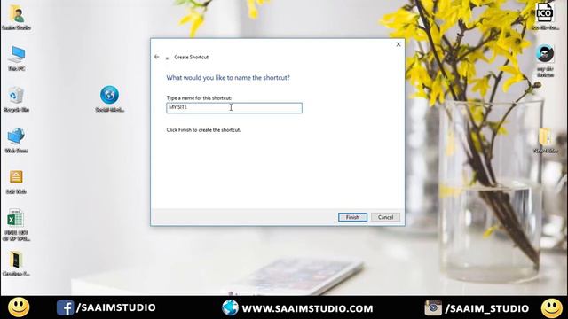 How to Create desktop Shortcut for your website, YouTube Channel, Folder or for any Single File 201 смотреть онлайн