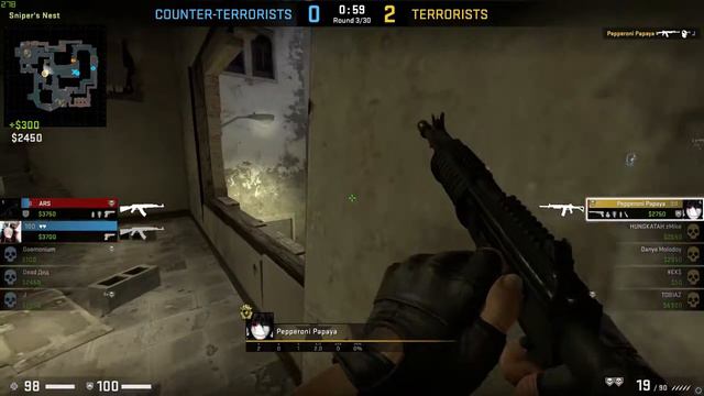 CS:GO 1v4, bomb dropped смотреть онлайн