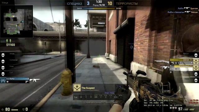 Патруль в CS:GO #13 (Читер с Ножом!) смотреть онлайн