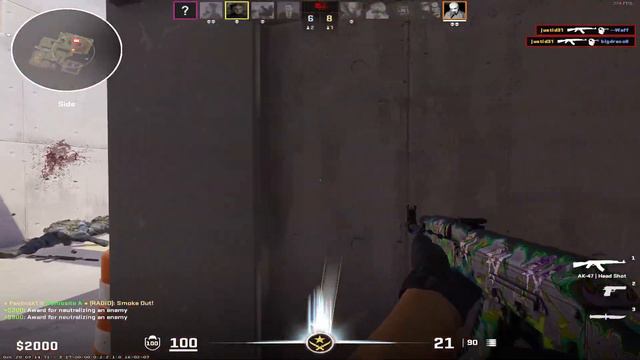 CS2 AK-47 headshots with AK-47 headshot skin смотреть онлайн