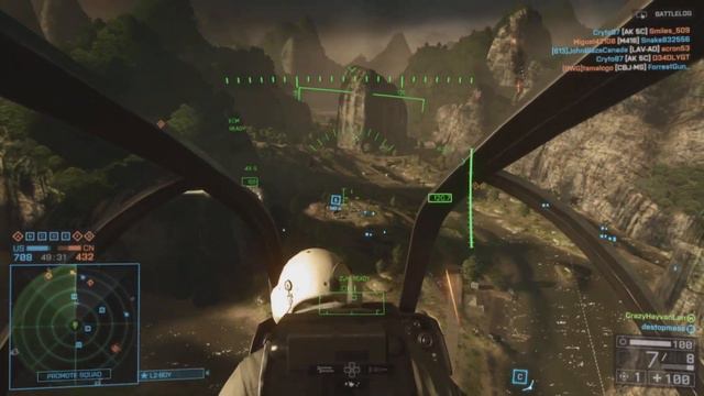 Flawless Attack Helicopter Pilot gameplay on Dragon Pass 40 Kills - Battlefield 4 смотреть онлайн
