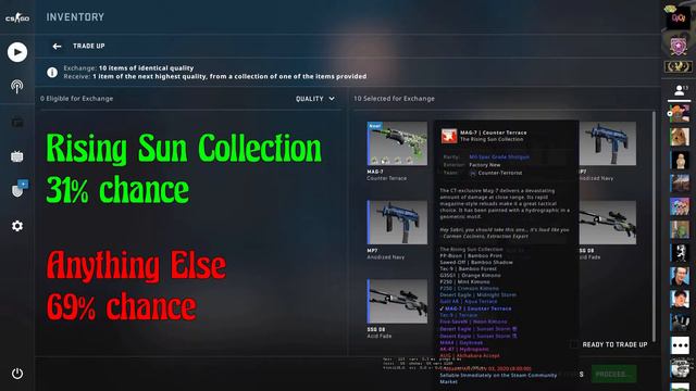 31% Rising Sun Collection Trade Up - CSGO смотреть онлайн