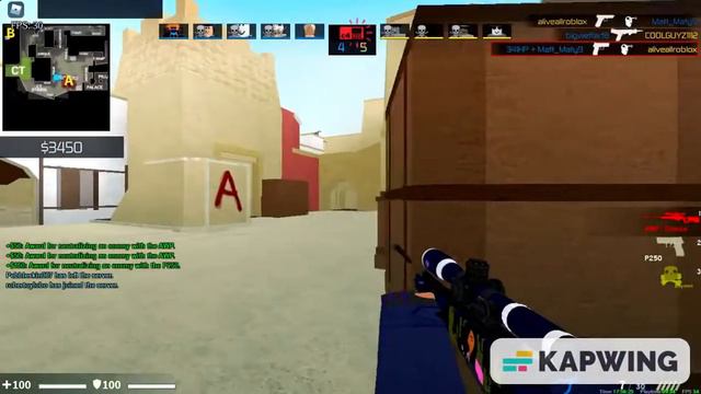 Counter Blox: Remastered Montage AWP kills (Roblox) смотреть онлайн