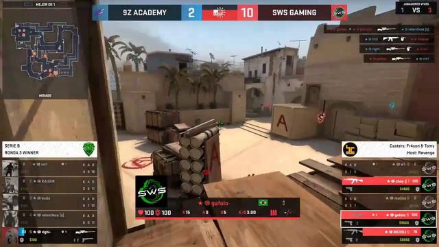 9Z Academy vs SWS Gaming - Liga Gamers Club - Série B - BO1 смотреть онлайн