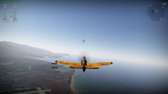 War Thunder Advanced Air Combat Manuvers: Vertical Flat Spin, featuring the P-39 Aricobra смотреть онлайн