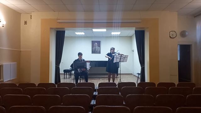 Максим Березовский "Соната для скрипки и чембало". Исполняют Олег Минин, Юлия Слюта