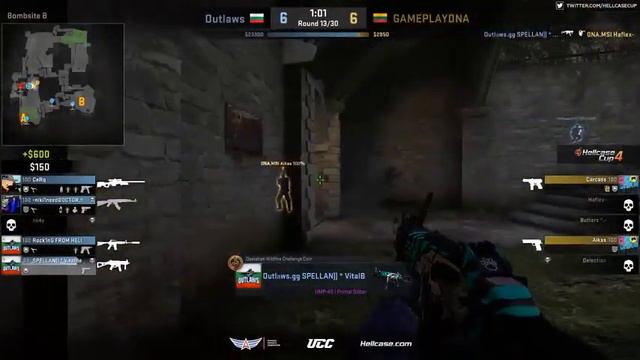 Outlaws.GG SPELLAN - 3 kills (UMP HS, 2 Five Seven) #CSGO #Stream #HLTV #Esports смотреть онлайн