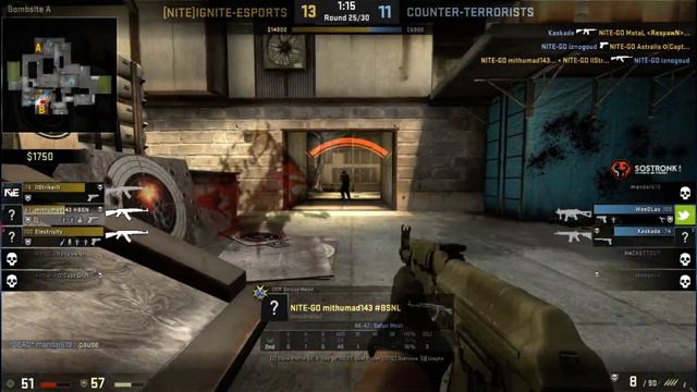IGNITE-ESPORTS Internal CS:GO Finals: Gryffindor vs Hutiyas e-sports смотреть онлайн