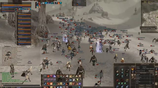 Lineage 2 Classic (RU official - Gran Kain) - Orfen Raid Boss - 300+ people farming смотреть онлайн