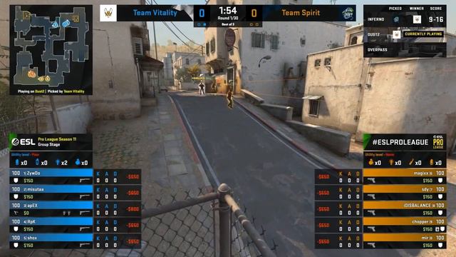 misutaaa Highlights | Vitality vs Team Spirit смотреть онлайн
