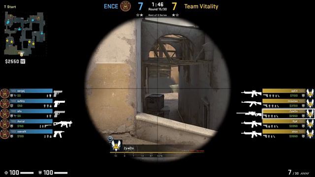 CS:GO POV Demo Vitality ZywOo (24/17) vs ENCE (de_dust2) смотреть онлайн