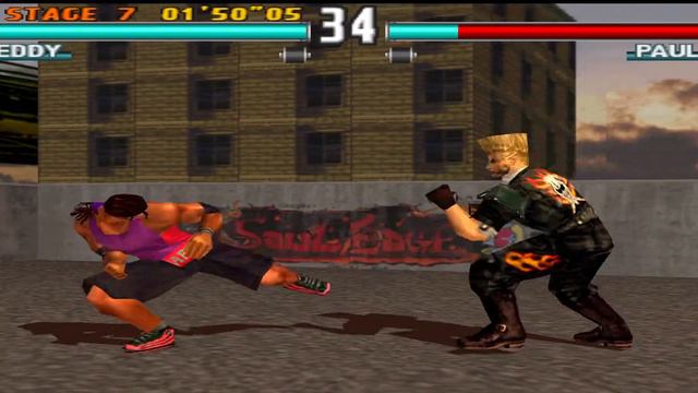 Tekken 3 | Eddy arcade mode game play with ending movie | смотреть онлайн