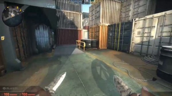 CS:GO Playing on a Cargo ship map