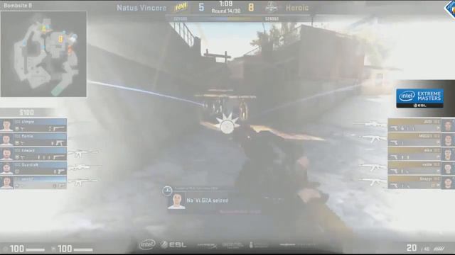 Counter strike. Natus Vincere vs Heroic. IEM Katowice 2017. Group Stage, Group B. смотреть онлайн