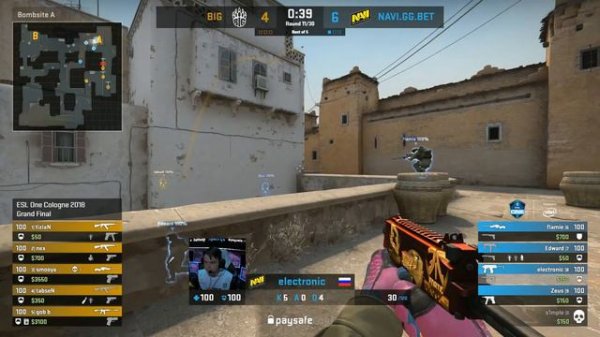 CS:GO - NaVi vs. BIG [Dust2] Map 2 - Grand Final - ESL One Cologne 2018