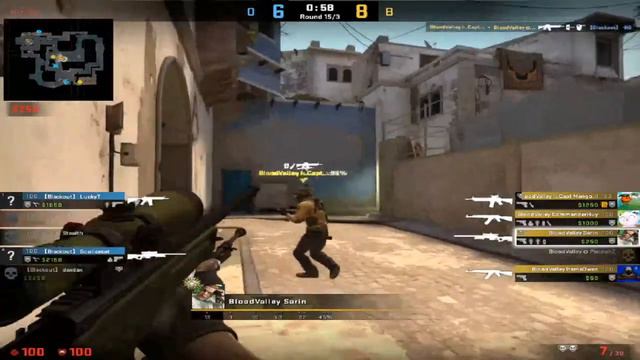 Sarin 33 Kills POV vs Blackout | Mirage | CSGO смотреть онлайн