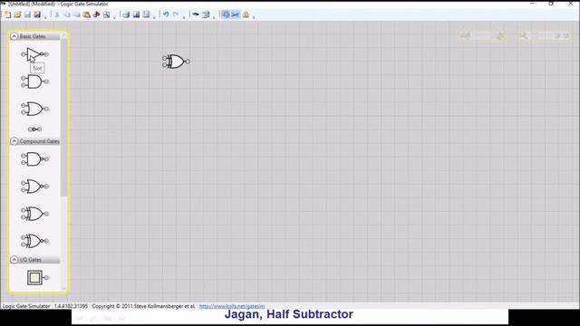 Half Subtractor Circuit: Design and Implementation using Logic Gate Simulator смотреть онлайн
