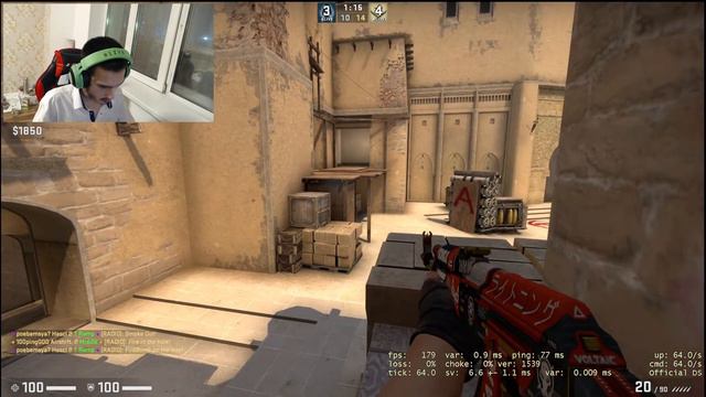 CS GO Nisnon going to 10 lvl Faceit. смотреть онлайн