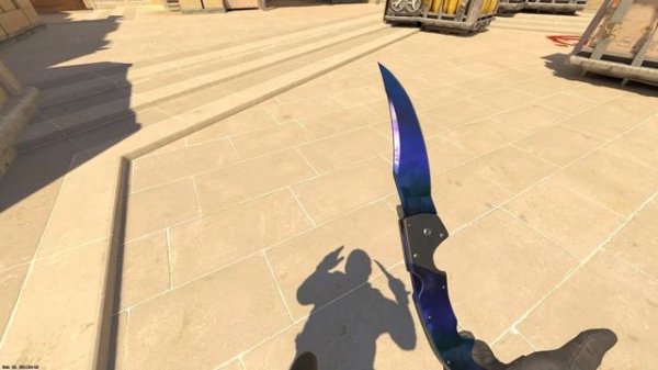 Falchion Knife Doppler Phase 3 - Factory New - CS:GO 2 Skin Showcase