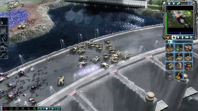 CNC 3 Kane's Wrath GDI vs 3 Brutal AIs - Steamroller (Scrin) смотреть онлайн