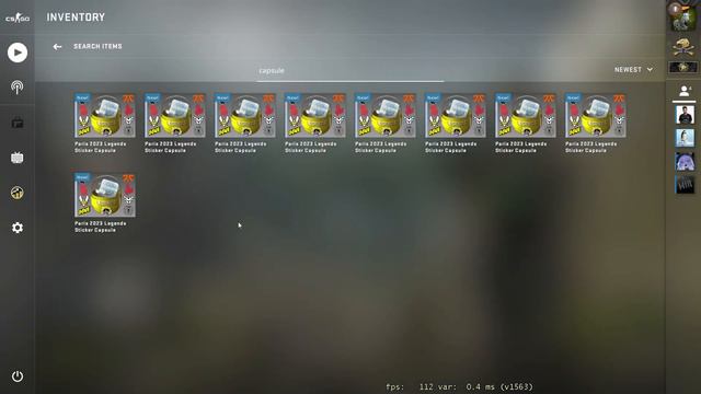 CS:GO 20X Paris 2023 Legends Sticker Capsule Opening смотреть онлайн
