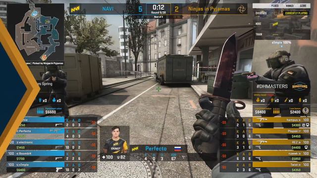 NAVI vs NiP - Overpass - Group D - Europe - DreamHack Masters Spring 2020 смотреть онлайн