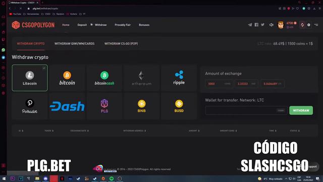 SKINS GRATIS CSGO EN 2022 SIN DEPOSITAR | SORTEO 4 SKINS | CSGOPOLYGON | PLG BET смотреть онлайн