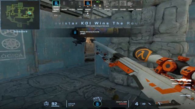 CS2 POV KOI adamS (25/11) vs fnatic (Ancient) PGL CS2 Major Copenhagen 2024 Europe RMR A смотреть онлайн