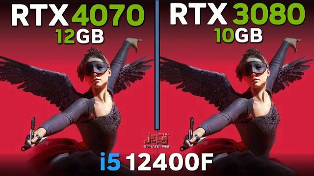 ТЕСТ ( I5 12400F ) RTX4070 12GB VS RTX3080 10GB