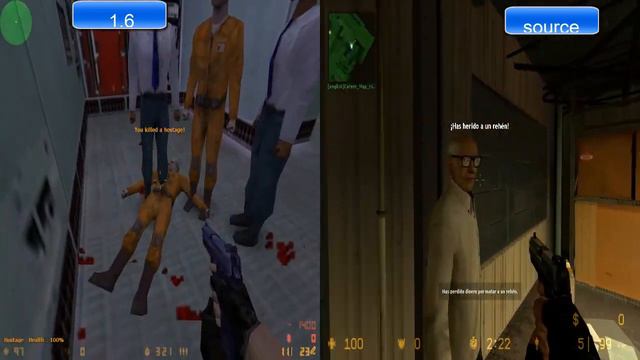 Counter-Strike Diferencias entre 1.6 - source (Map Assault) смотреть онлайн