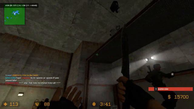 Counter Strike Source - Zombie Escape mod online gameplay on Underground Escape map смотреть онлайн