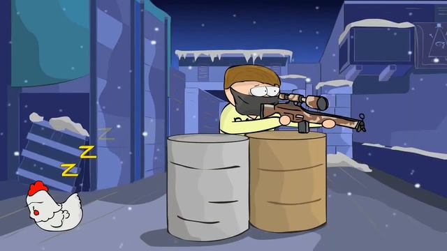 CS GO МУЛЬТФИЛЬМ (КЕМПЕРЫ) КАК ИГРАТЬ ЗА СНАЙПЕРОВ CS GO Camper смотреть онлайн
