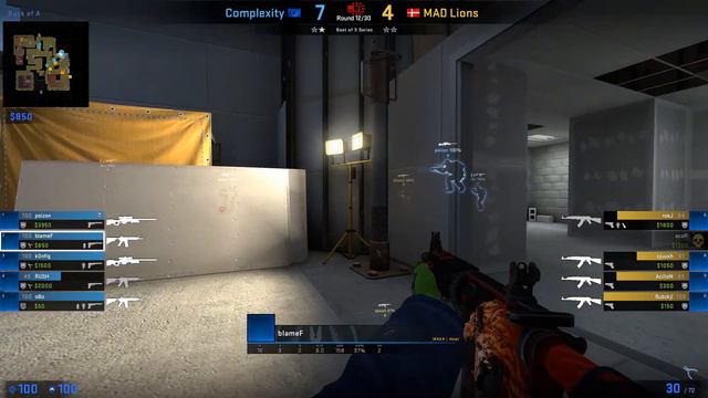 CS:GO POV Benjamin 'blameF' Bremer (29-6) vs Mad Lions on de_vertigo смотреть онлайн